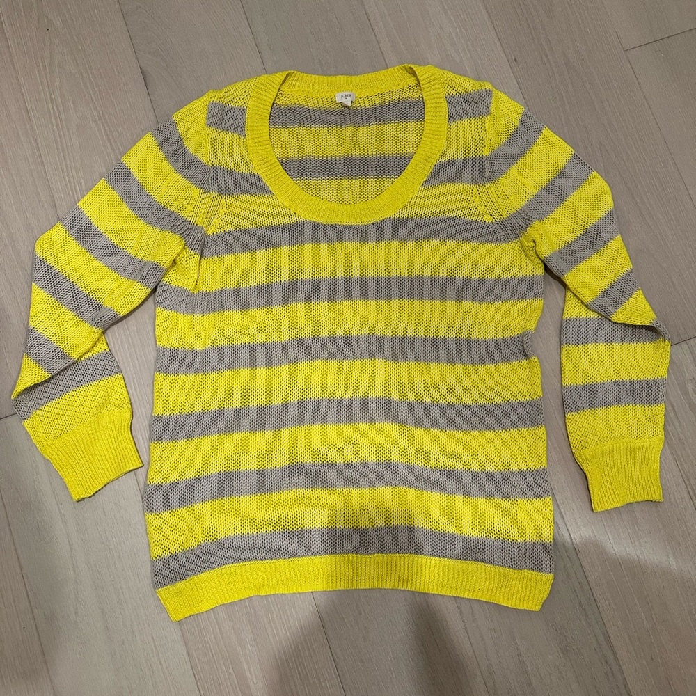 JCrew Striped Knit Sweater